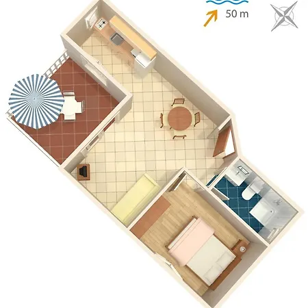 By The Sea Postira, Brac - 705 Apartment *