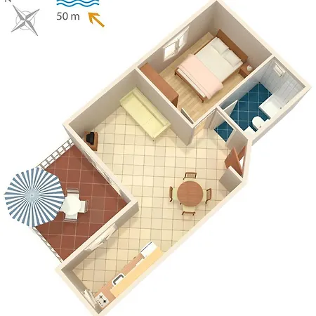 By The Sea Postira, Brac - 705 Apartment Postira